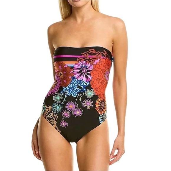 Trina Turk Other - Trina Turk Electric Reef Bandeau One Piece Swimsuit